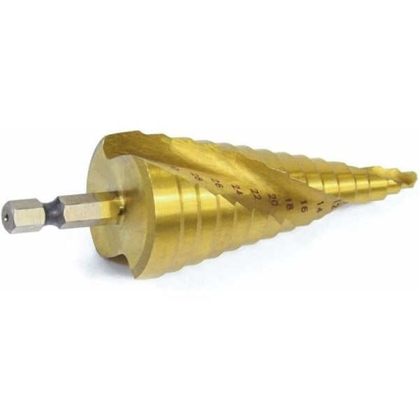 Karbidbelagd HSS-kärntrappborr Stegbors Spiralspårsborr Set Elverktyg 4-12/20/32mm Pagoda Borr (Färg: Stegborsväska) - MODOU