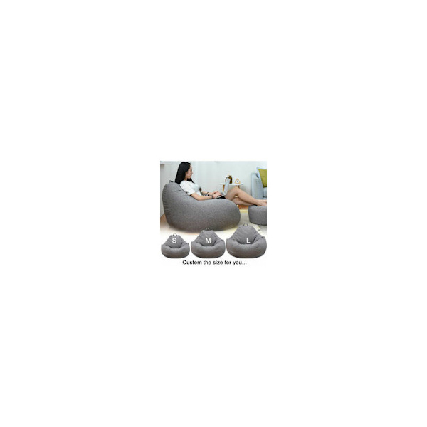 Vuxen Sittpuff Soffa Inner Cover Lazy Lounge Stol Ingen Fyllning