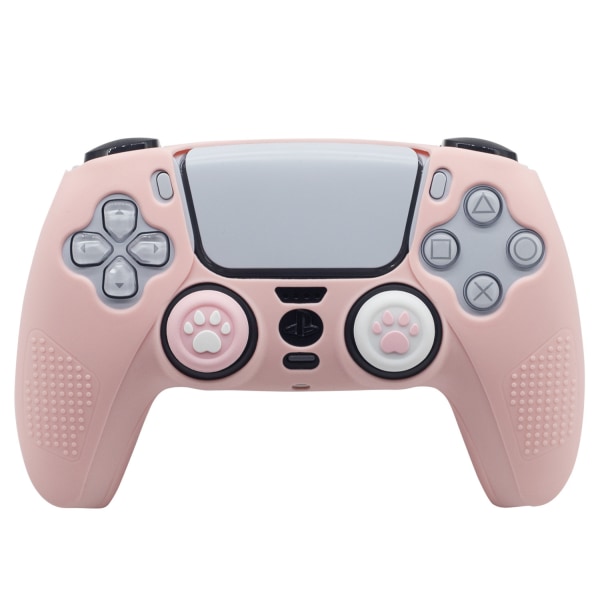 Uppgraderat PS5-handkontrollfodral med joystick-skydd Rosa