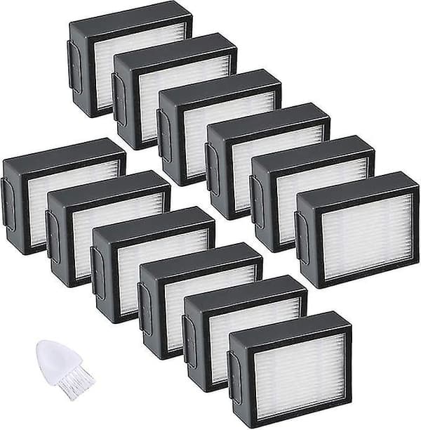 12 stk. HEPA-filter Kompatibel med Roomba Robot i og e serie i7 i7+ E5 E6 I3