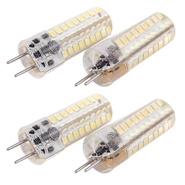4x 6,5W Gy6.35 LED-lampa 72 2835 Smd LED 320lm 50W Halogen motsvarande dimbar vit 6000k 36-meini