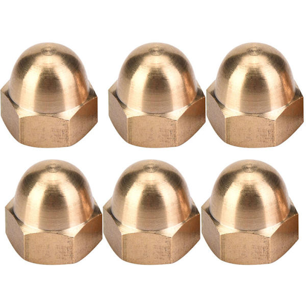 Mässing Ekorrnötter Set Dome Head Cap Hex Nut Set Fordon Fästelement (M12 5st)