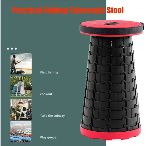 Trädgårdsmöbler Retractable pall Strandstol Bärbar pall Vardagsrum Fällbar stol Campingpall Fällbar fiskestol