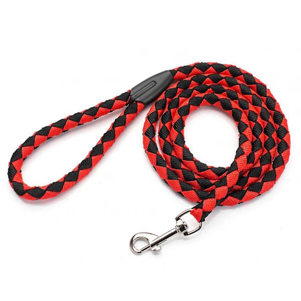 Tau-resistent, eksplosjonssikker nylon hundetrekktau for utendørs (rød)