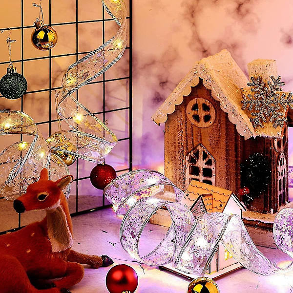 Joulukuusen nauhavalosarja, led-nauhajuhlavalot Ikkunaverho 40 lamppua Led-valo