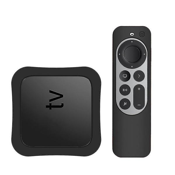 Silikonetuier som er kompatible med Apple Tv 4k 2021-fjernkontroll og TV-boks
