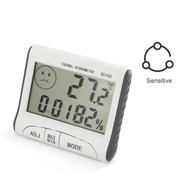Digital hygrometertermometer Rumshygrometer Temperaturdisplay Exakt mini rumstermometer för hemmakontor