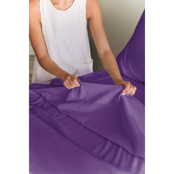 Twin Xl lakanset - Andningsbart & kylande - Sängkläder för högskolehem - Hotell lyxiga lakan - Extra mjuka lakan - Djupa fickor - Lätt att passa - 3 delar