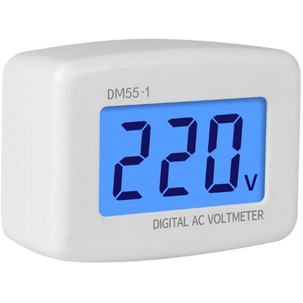 DM55-1-EU Digital AC Voltmeter Hög noggrannhet Hushållsapparater EU-kontakt 230V 50Hz