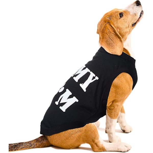 3 st hund-T-shirt valptryck tröja andningsbar husdjurskläder söta hundkläder ärmlös hundväst D