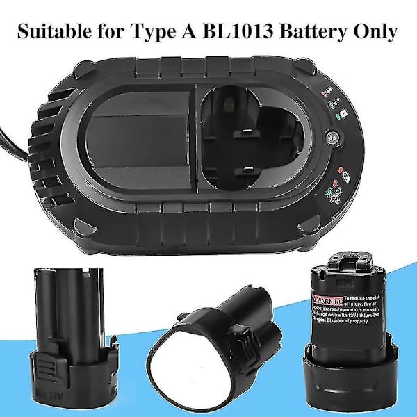 Batterioplader til Bl1013 Bl1014 10.8v-12v Lithium-batterier Dc10wa elektrisk boremaskine skruetrækker