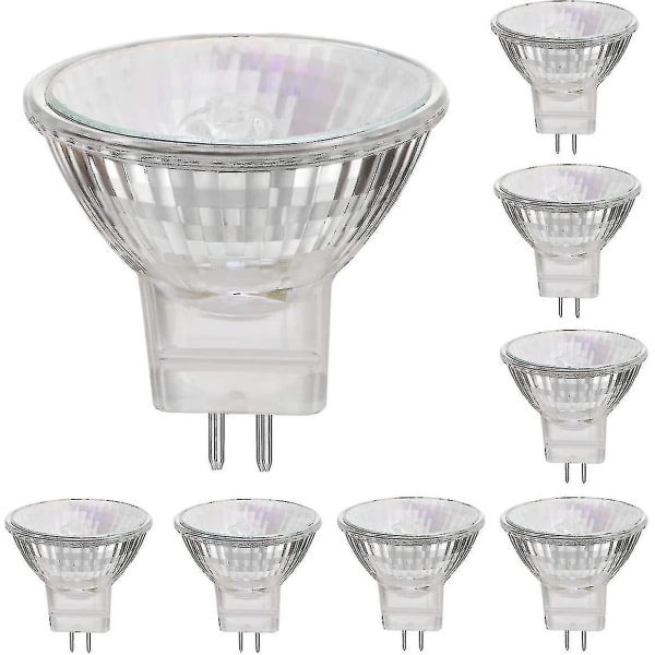 12v 35w halogen lamp Gu5.3 point light warm white, dimmable, 8 pack (20W,)