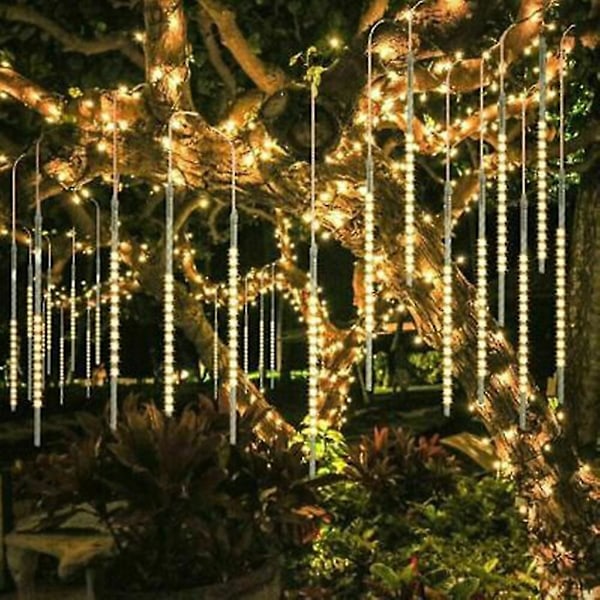 30cm Party LED-lampor Dusch Regn Snöfall Julgran Trädgård Utomhus