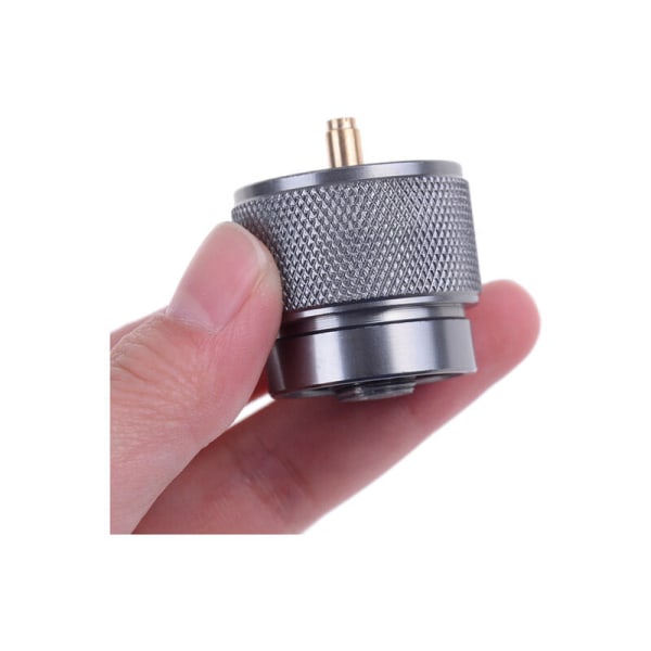 Campingspis propangasadapter gasadapter utomhusomvandlare propangasbehållare ventil gasbehållare adapter för utomhuscamping 1 st