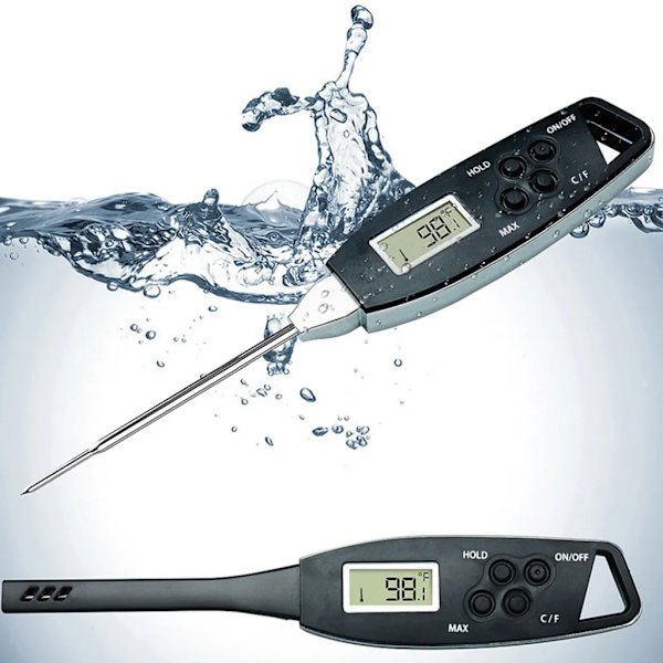 Direktläst kötttermometer Vattentät grilltermometer Pen Probe Kök Mattermometer Utomhusmatlagning Grill Rökt Mjölk