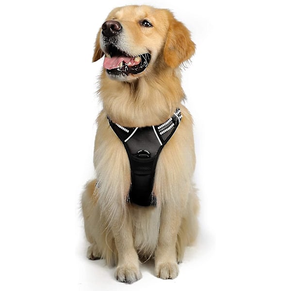 Dog Harness Dog Harness, Anti-pull Pet Harness With 2 Leash Clips, Adjustable Soft Padded Dog Vest,