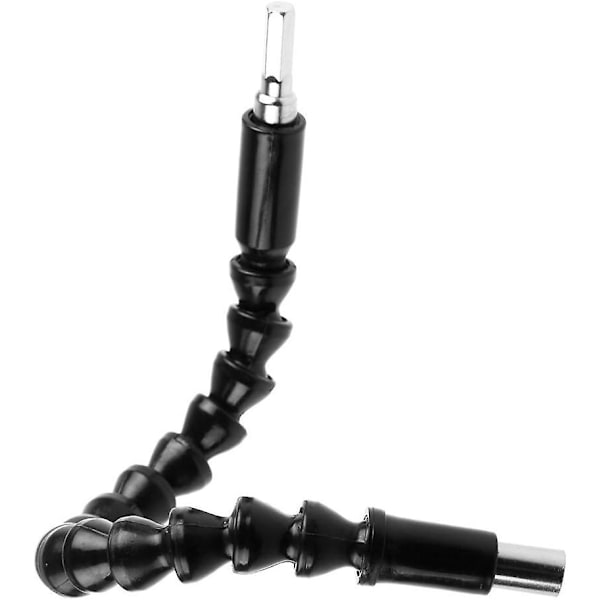 Fleksibel kardanleddholderforlengelse for skrutrekker, drill, ideell for mekanisk arbeid eller vedlikehold generelt, 290 mm, svart