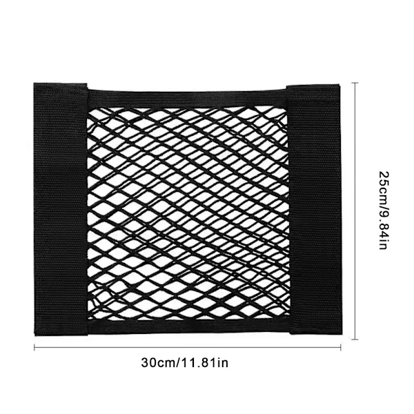 4X bagage nät för bagageutrymme, elastiskt nät för bagage, förvaringsnät för bil, organiseringsnät för bagageutrymme 25 x 30cm