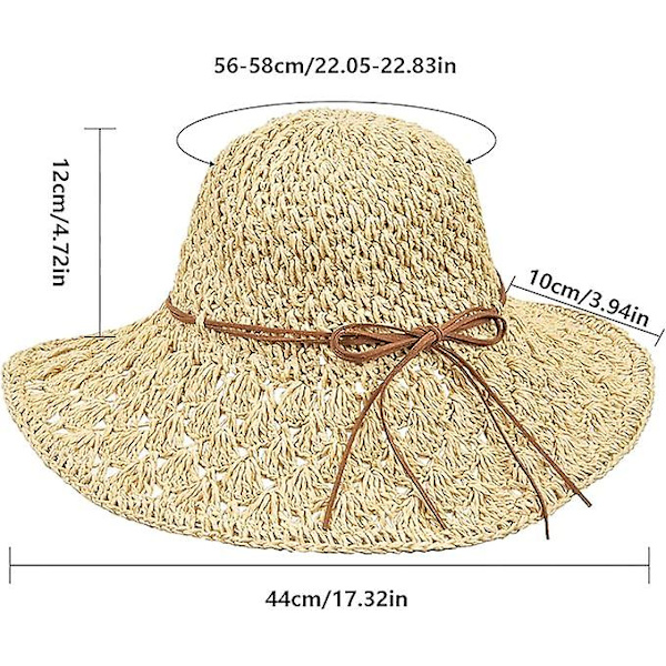Solhatt Foldbar sommer solbeskyttelse strandhatt