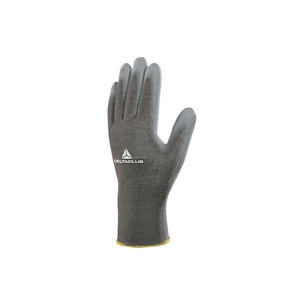 Smutsavvisande, silikonfria polyester stickade säkerhetshandskar (Grå 7/S)