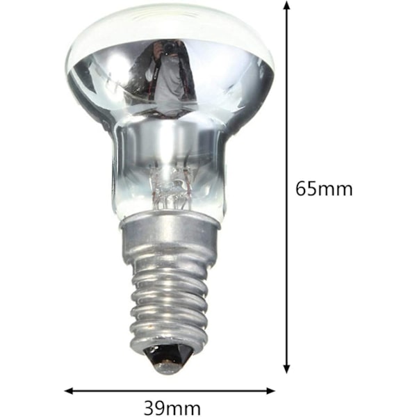 Lava lampe erstatnings pære - R39 E14 30w Lava lampe pære Reflektor Spot pære Lille skrue, Glødelampe til hjemmekøkken