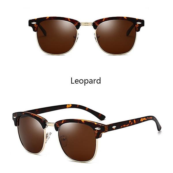 Fashion Retro Polariseret Solbriller Til Mænd [Leopard Stel]