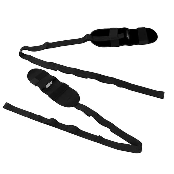 2024Yoga Ligament Stretching Belt Hamstring Leg Stretch Strap for Flexibility Dance TrainingBlack