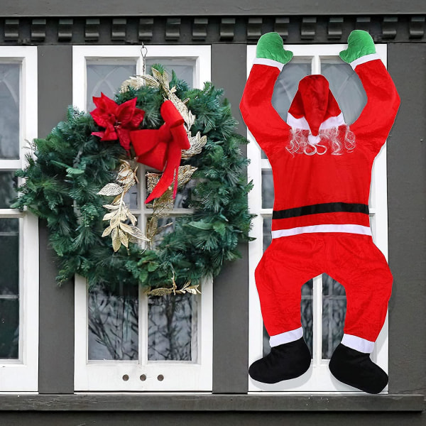 67" stora jultomte juldekorationer 5,6 ft hängande jultomte kostym från  ränntak jul jultomte dekorationer för inomhus utomhus e013 | Fyndiq