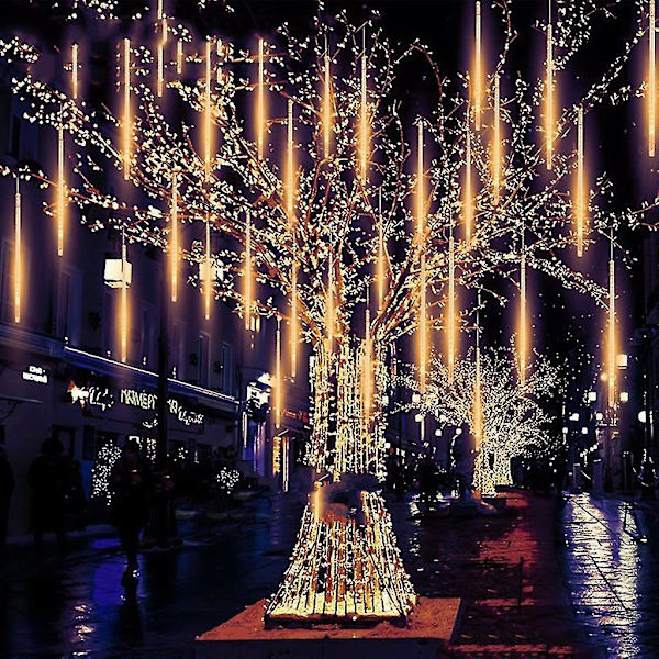 30cm Party LED-lampor Dusch Regn Snöfall Julgran Trädgård Utomhus