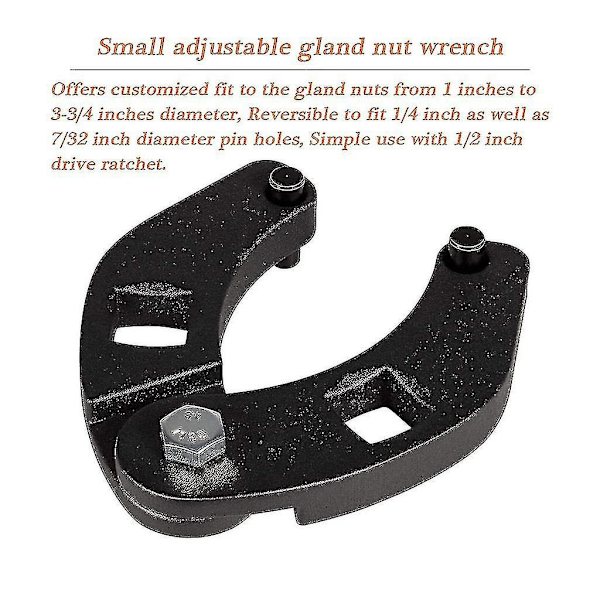Säädettävä holkkimutteriavain 7463, avaintyökalu, hydraulisylinterien mutterin avain, erittäin hyvä