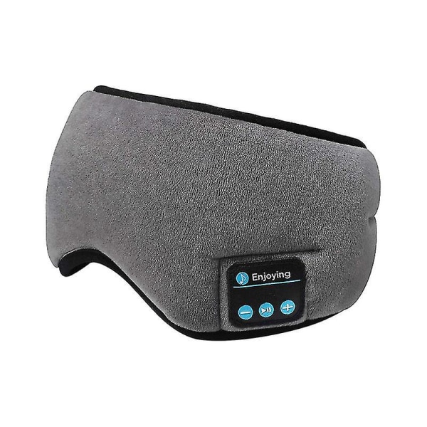 Øyemaske-hodetelefoner Bluetooth-søvnhodetelefoner 3-i-1（grå）