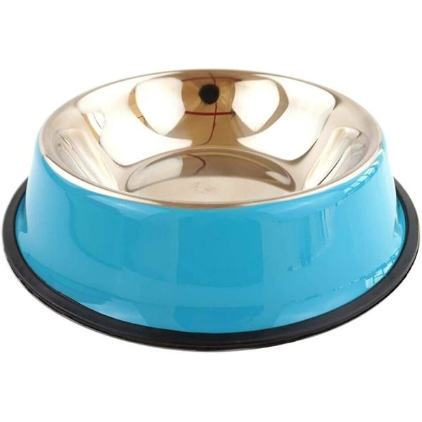 Pet Dog Bowl Pets Feeding Bowl Anti Skid Stainless Steel