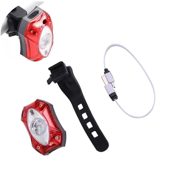 3W USB-laddningsbar bakljus för cykel