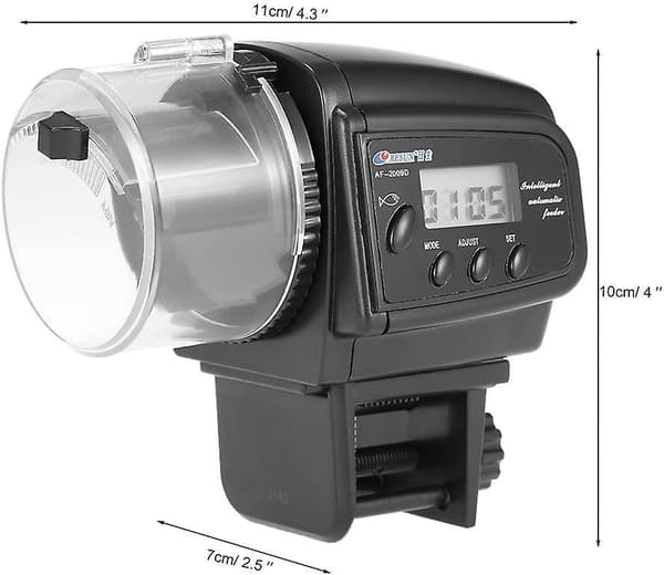 Timetop Digital Automatisk Fiskmatare Led Timer