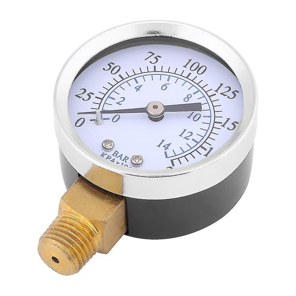 Luftkompressor trykmåler / hydraulisk måler 1/4\"npt 0-200psi 0-14bar Manometer