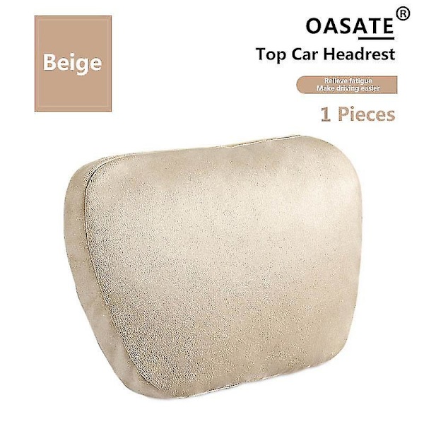 Toppkvalitet Bil nackstöd nackstöd säte / Maybach Design S Klass Mjuk Universal Justerbar Bilkudde Nackstöd Kudde（Beige 1 st）