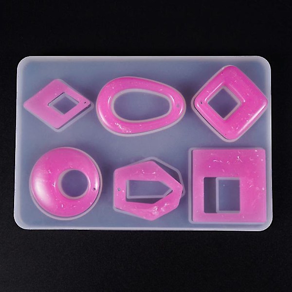 1 stk DIY smykkefremstillingsform DIY krystalldrypp silikonform krystall epoxy dråpeform halskjede anheng øreanheng fremstillingsform smykkefremstilling silikonform
