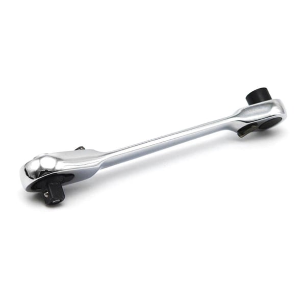 Socket Ratchet Nøgle Bit Driver Combo 1/4in 72 Tænder Hurtigudløser Dobbelthoved Nøgle