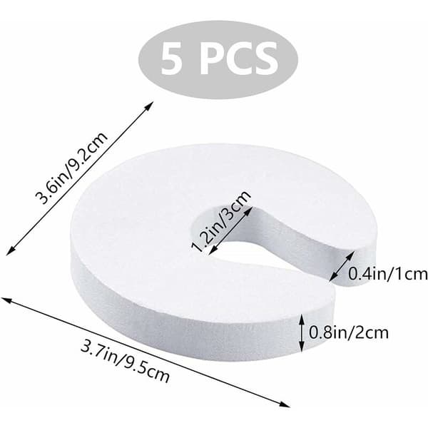 Skumdörrstopp Säkerhetsdörrstopp Skyddande klämdörrstopp 5-pack vit?
