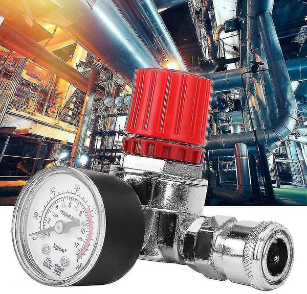 Starlight-trykreguleringsventil, luftkompressor trykreguleringsventil trykregulator med han/hun-stik til regulering af lufttryk