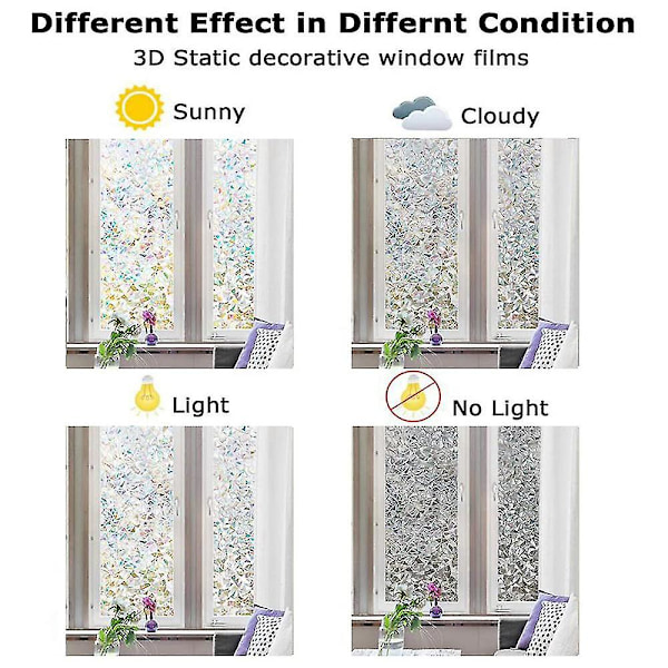 Ow Rative Privacy 3d No Glass Sticker,45cmx2m