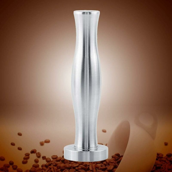 Kaffetamper Påfyllningsbar Kapsel för Rostfritt Stål Kaffemaskin (Silver)