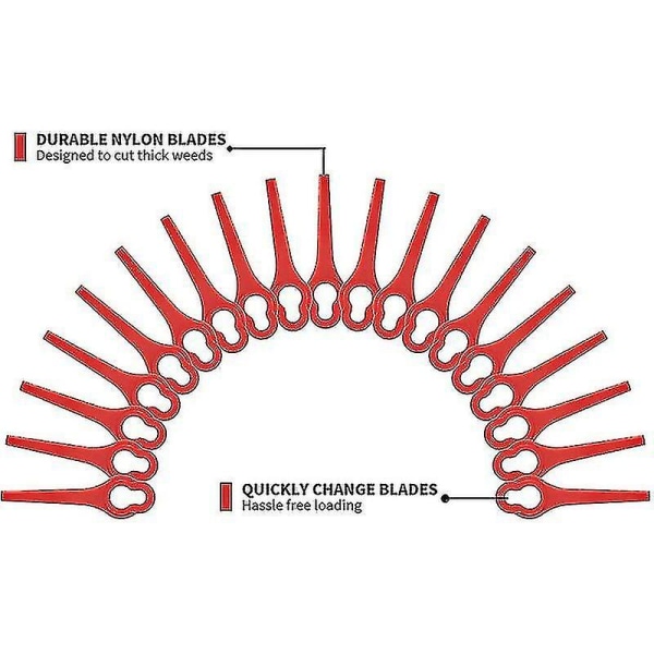 50 stk. klinger, der er kompatible med Ferrex Aldi Far 20-i kantklipper, udskiftningsklinger til Ferrex trådløs kantklipper Fk