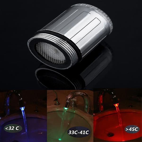 Temperaturændringssensor Hane Sprayer Glow Led 3 Farve Lys Vandhane Bruser 3 Farve