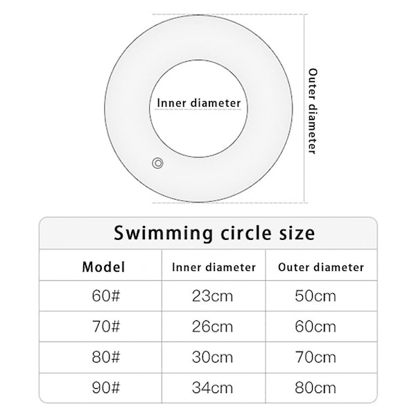 Oppustelige poollegetøj til voksne i størrelse til børn i alderen 8-12 år, oppustelige svømmevinger, strandpool-legetøj (70 cm (175 g))