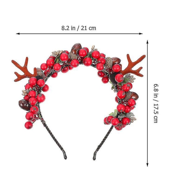 1 st skogs serie horn diadem simulerad bär horn diadem rolig jul huvudbonad