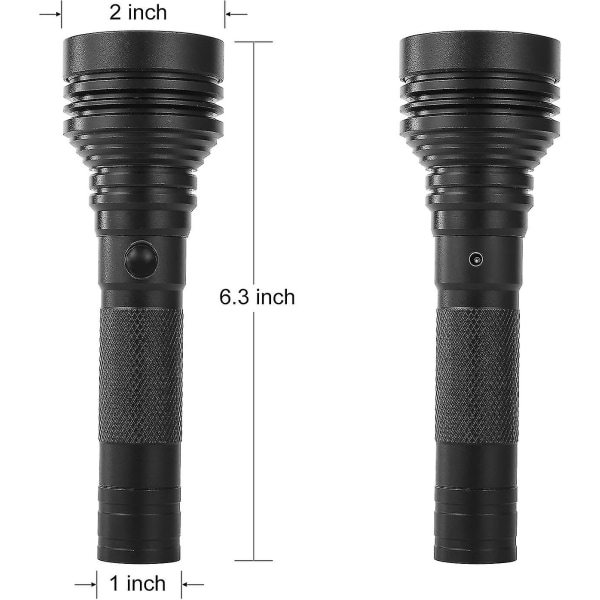 LED UV-mustavalo taskulamppu, 36 LED-matriisi 365nm ultravioletti mustavalo, mukaan lukien ladattava 18 lahja miehille/naisille SWHY