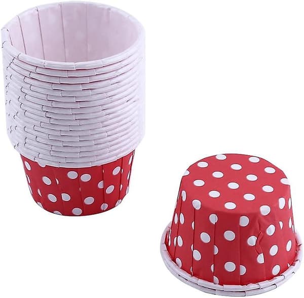 100 stk. Papirbageforme, Minikager, Cupcakes Cupcake Konturguider Muffin