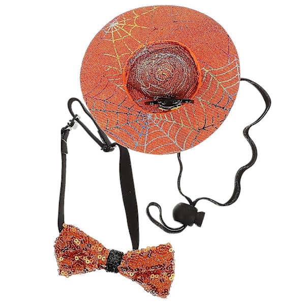 1 sæt festlig lille kæledyrs butterfly slips hat Halloween hundekrave Halloween kæledyrsartikler