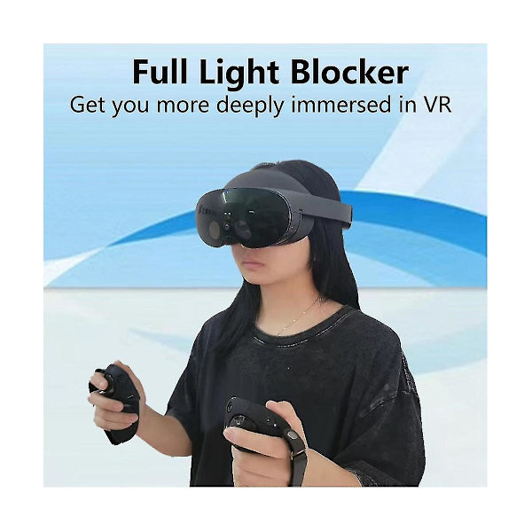 För 2023 Mate Quest Pro Blackout Ögonmask Vr Dekompressionsrem Bekväm Skuggning Linsskydd P (Svart)